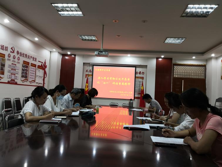 9.15-学习七一讲话组织生活会